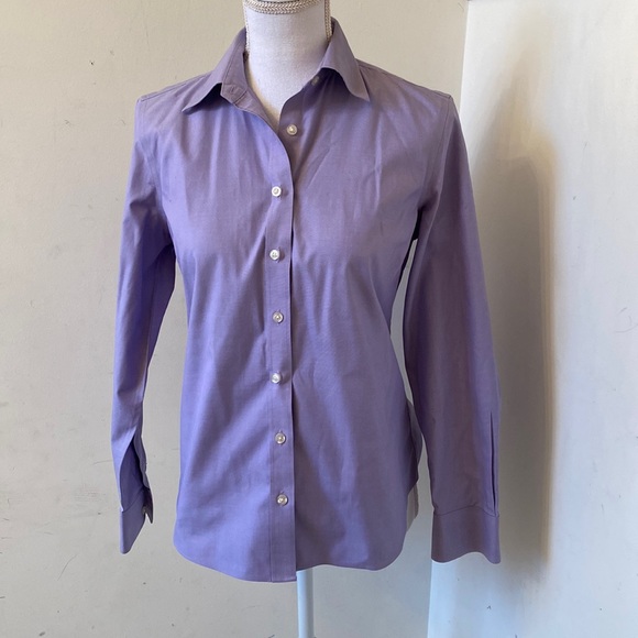 Lands' End Tops - Purple Lands End Button Up Petite